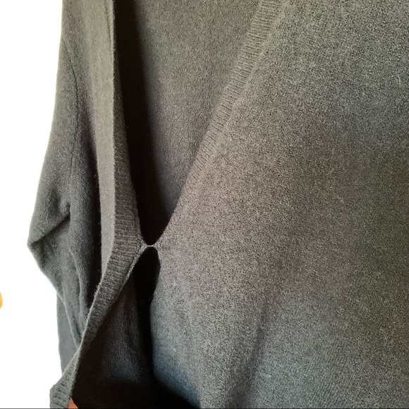 NWOT Madewell Wrap-Front Pullover Sweater in True Black Size 2X - Picture 8 of 10